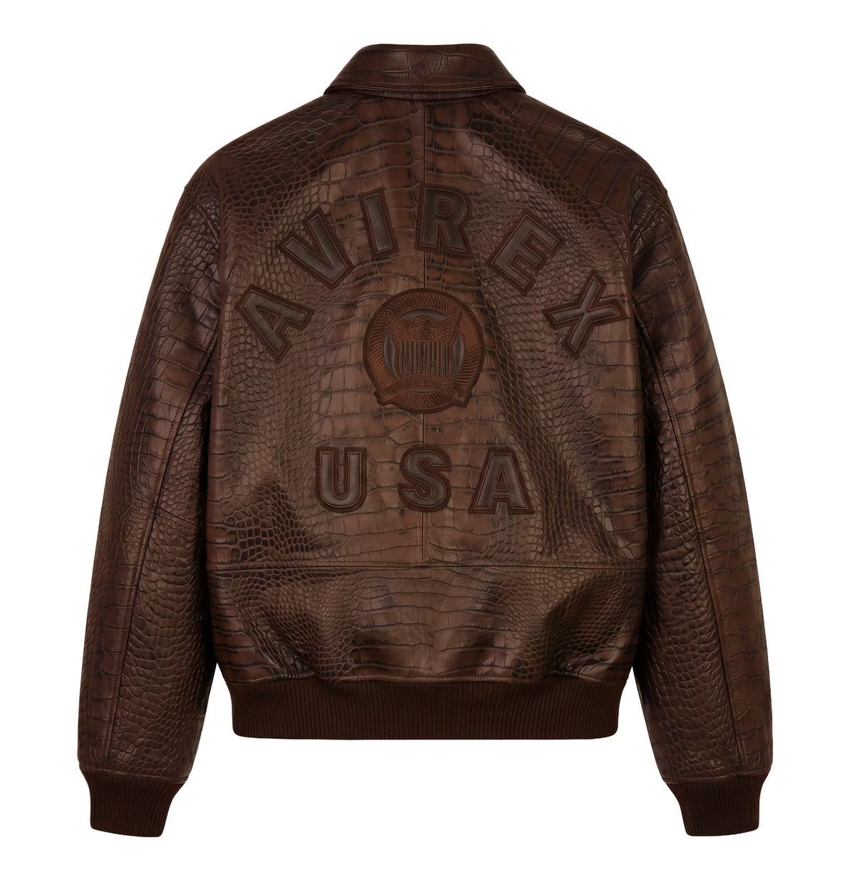 AVIREX LIMITED EDITION CROC ICON JACKET | ESPRESSO