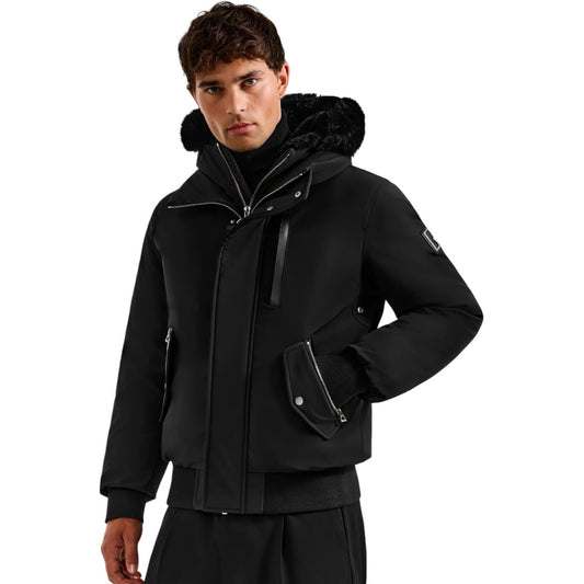 RUDSAK Rocky Down Bomber with Fur| BLACK