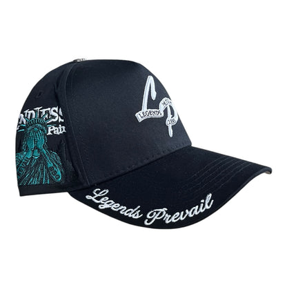 LEGENDS PREVAIL 'LP' HAT(BLACK/WHITE)