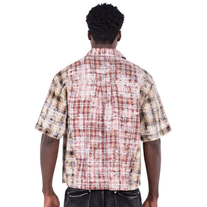 GUAPI 'SPLATTER PLAID' SHIRT (ECLIPSE)