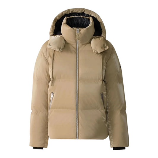 MACKAGE KENT-GLO HIGH GLOSS DOWN JACKET W/HOOD CAMEL