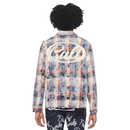 CULT 'L/S VINTAGE EMBROIDERED' BUTTON UP (HARVEST PLAID)