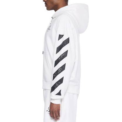 L/AB Off-White 'Core Diagonal' ZIP HOODIE (WHITE)