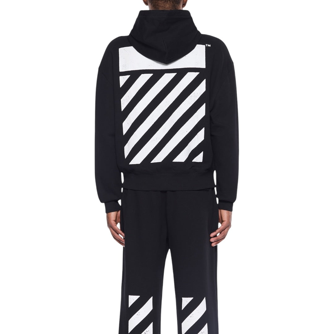 L/AB Off-White 'Core Diagonal' HOODIE (BLACK)