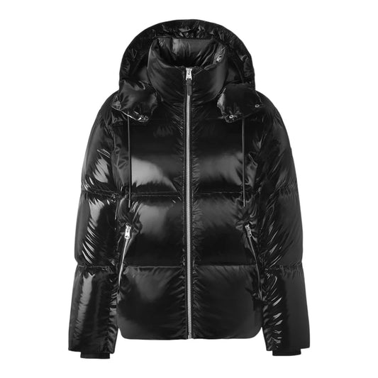 MACKAGE KENT-GLO HIGH GLOSS DOWN JACKET W/HOOD| BLACK