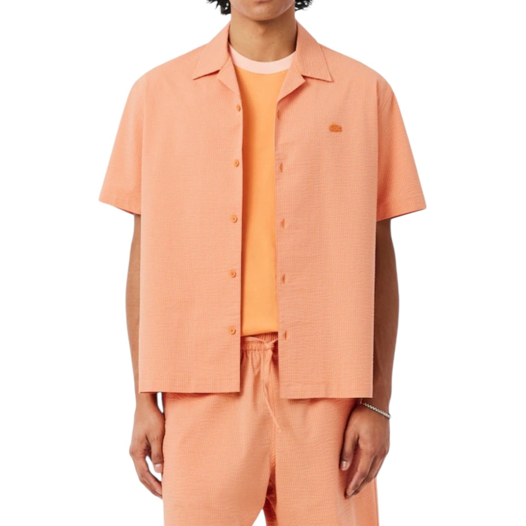 LACOSTE RELAXED FIT SEERSUCKER SHIRT