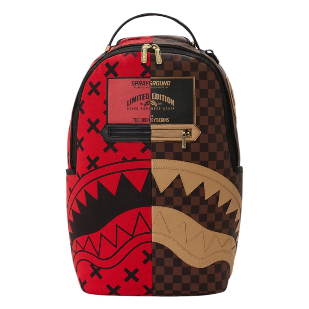 SPRAYGROUND REVERSE HALF SPLIT BACKPACK