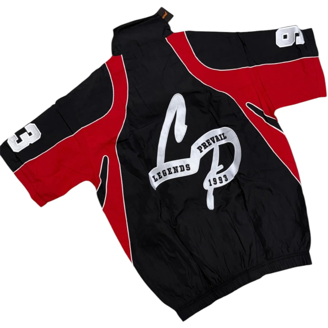 LEGENDS PREVAIL WINDBREAKER SHORT SET(BLACK/RED)