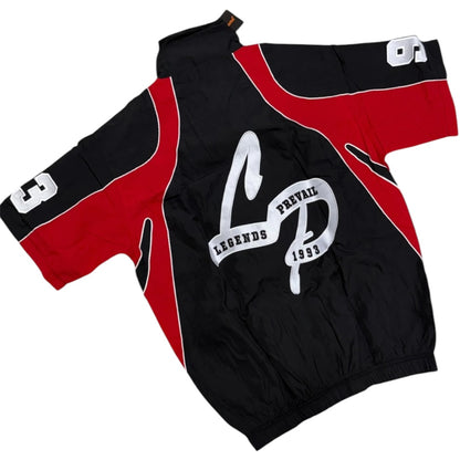 LEGENDS PREVAIL WINDBREAKER SHORT SET(BLACK/RED)