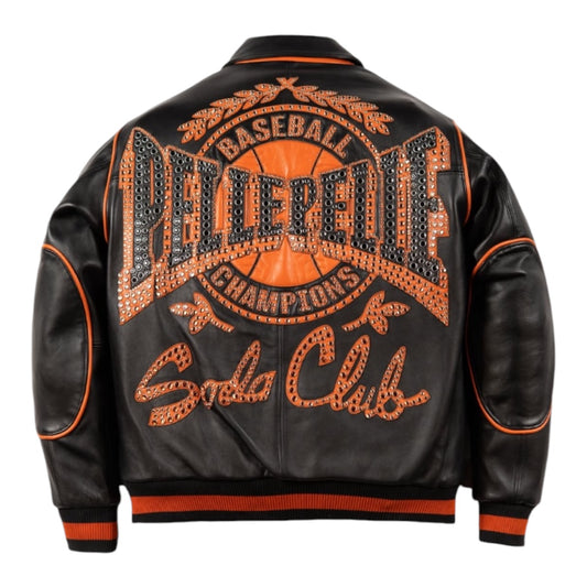 PELLE PELLE 'CHAMPIONS' LEATHER JACKET(ORANGE)