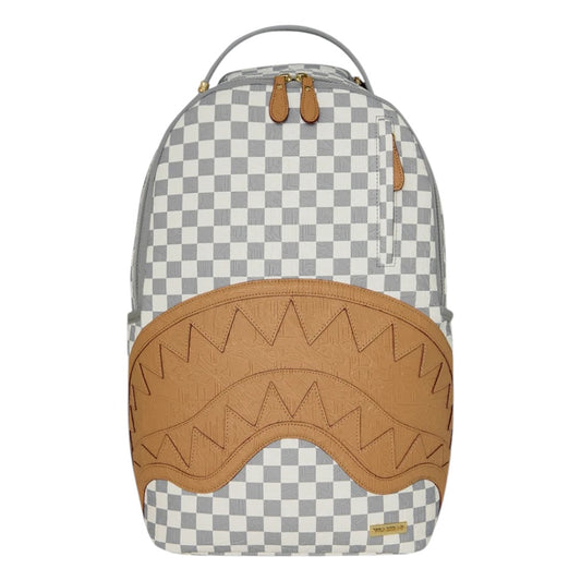 SPRAYGROUND EMBOSSED CREAM CHECK BACKPACK