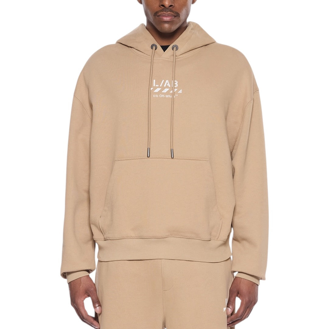 L/AB Off-White 'Core Diagonal' HOODIE (CORNSTALK)