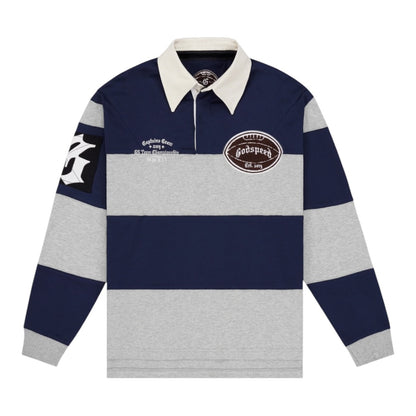 GODSPEED 'FIELD RUGBY' SHIRT(NAVY/HEATHER)