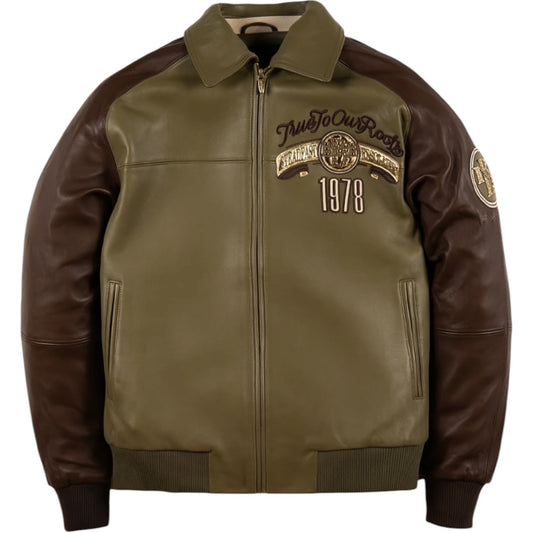PELLE PELLE 'TRUE TO OUR ROOTS' LEATHER JACKET(OLIVE)