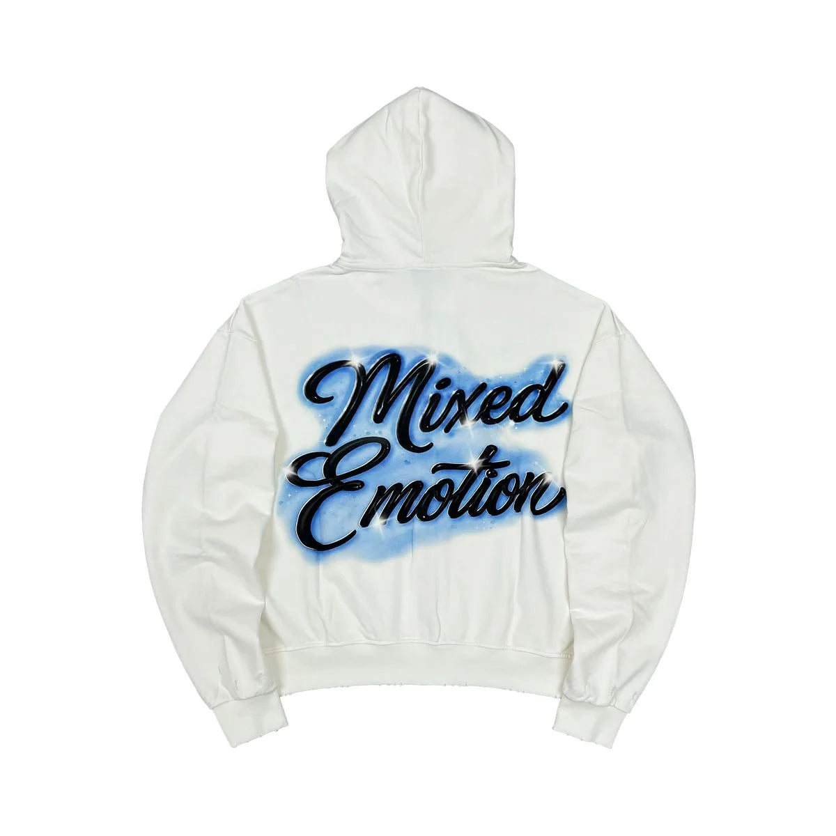MIXED EMOTION 'CUPIDS ARROW' HOODIE| WHITE
