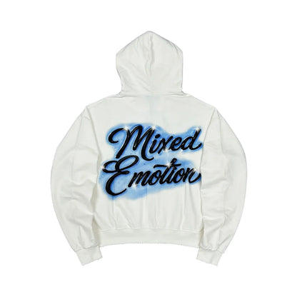 MIXED EMOTION 'CUPIDS ARROW' HOODIE| WHITE