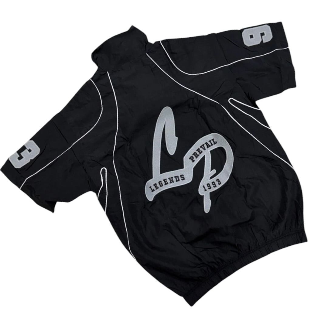 LEGENDS PREVAIL WINDBREAKER SHORT SET(BLACK/WHITE)