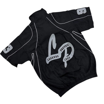LEGENDS PREVAIL WINDBREAKER SHORT SET(BLACK/WHITE)