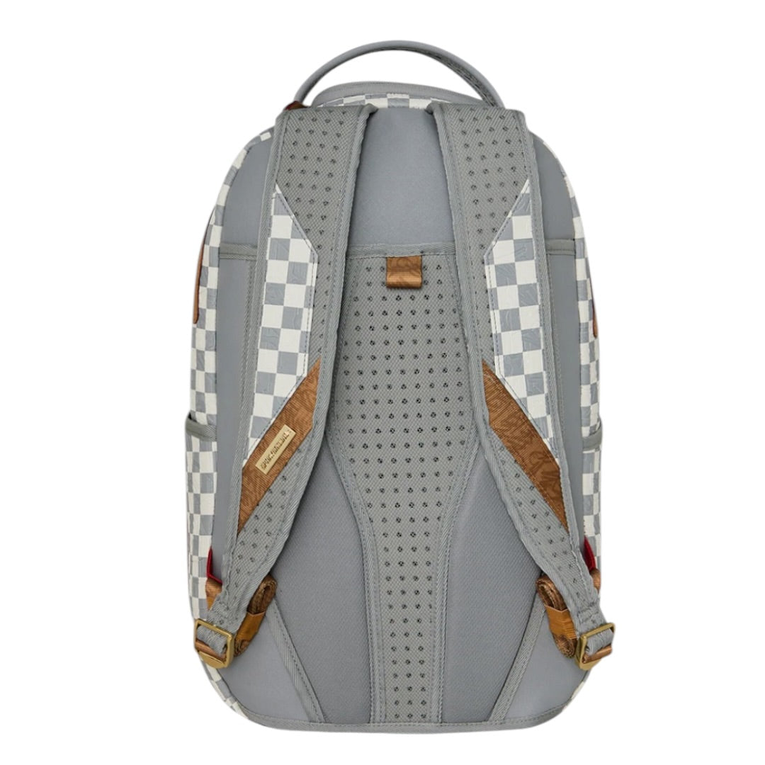 SPRAYGROUND EMBOSSED CREAM CHECK BACKPACK
