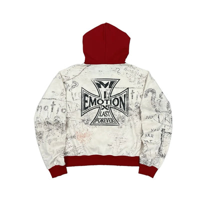 MIXED EMOTION 'Last Forever' HOODIE| RED