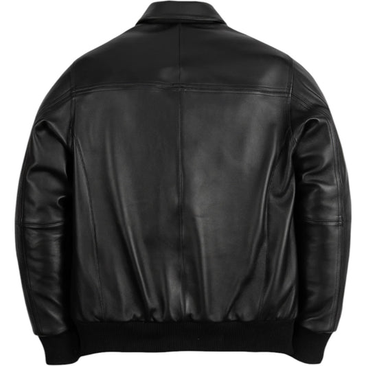 PELLE PELLE 'BASIC CORDED' LEATHER JACKET(BLACK)