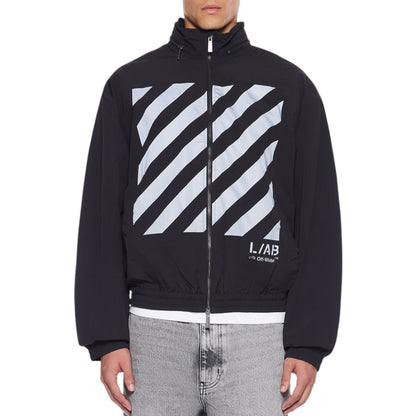 L/AB Off-White 'DIAGONAL REFLECTIVE' WINDBREAKER JACKET