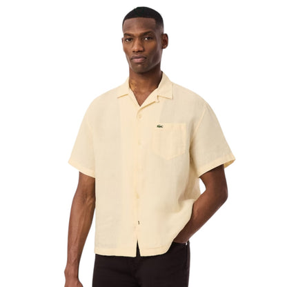 LACOSTE RELAXED FIT LINEN SHIRT