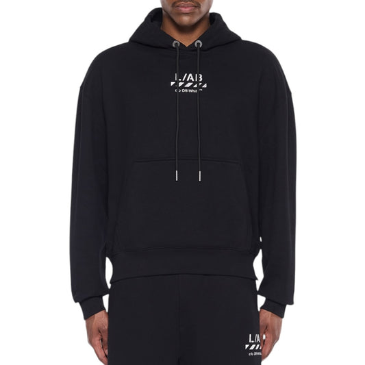 L/AB Off-White 'Core Diagonal' HOODIE (BLACK)