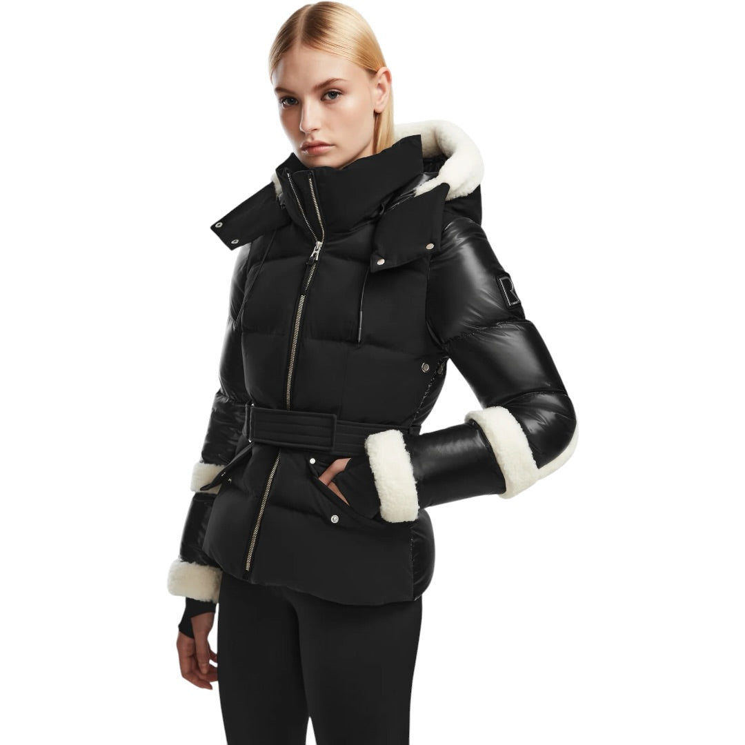 RUDSAK Audrey Short Down Puffer| BLACK/WHITE
