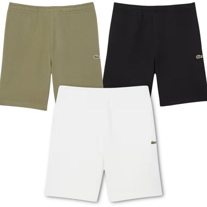 LACOSTE REGULAR FIT 'STRIPE' FLEECE SHORTS