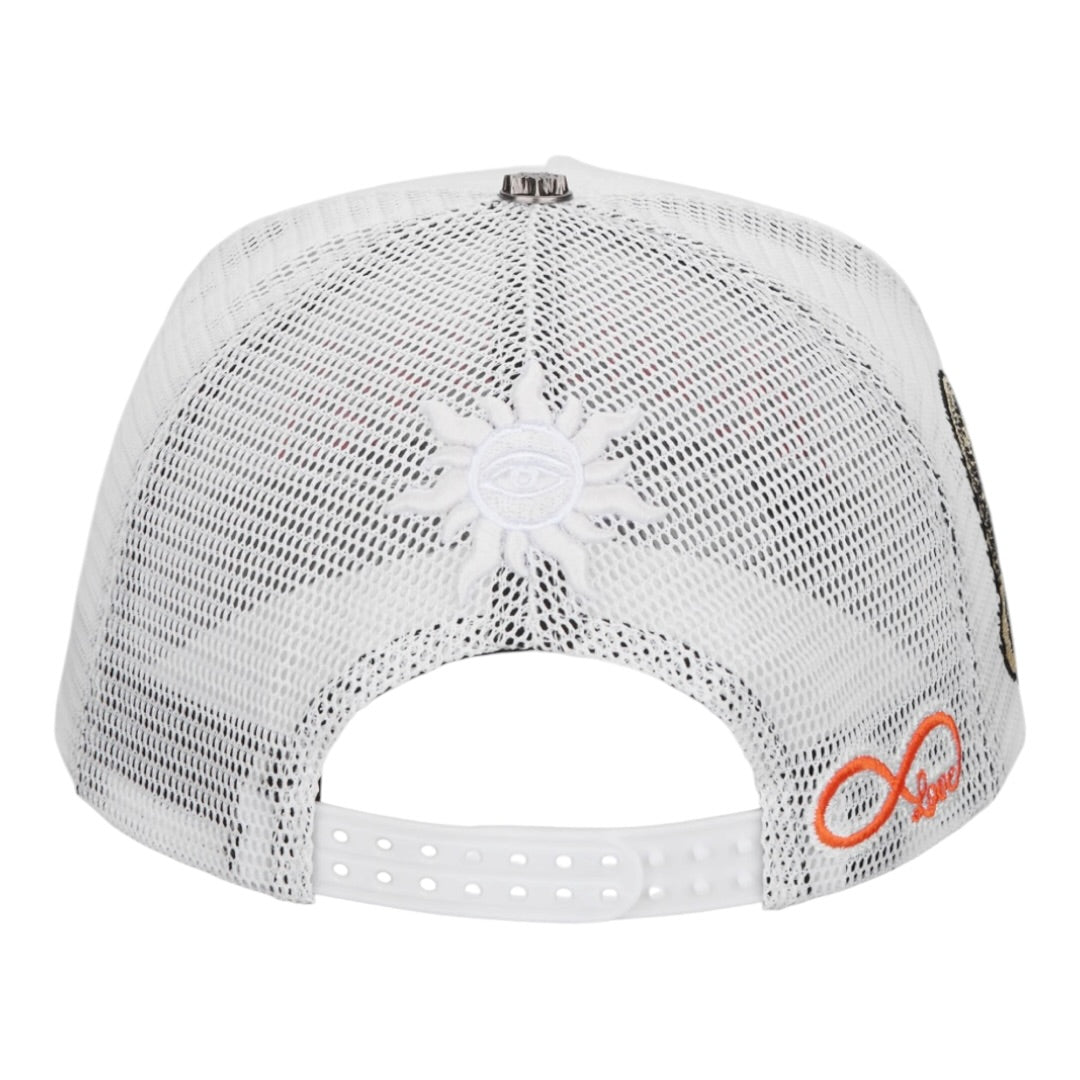GODSPEED 'GS FOREVER' TRUCKER HAT(BLUE/ORANGE)