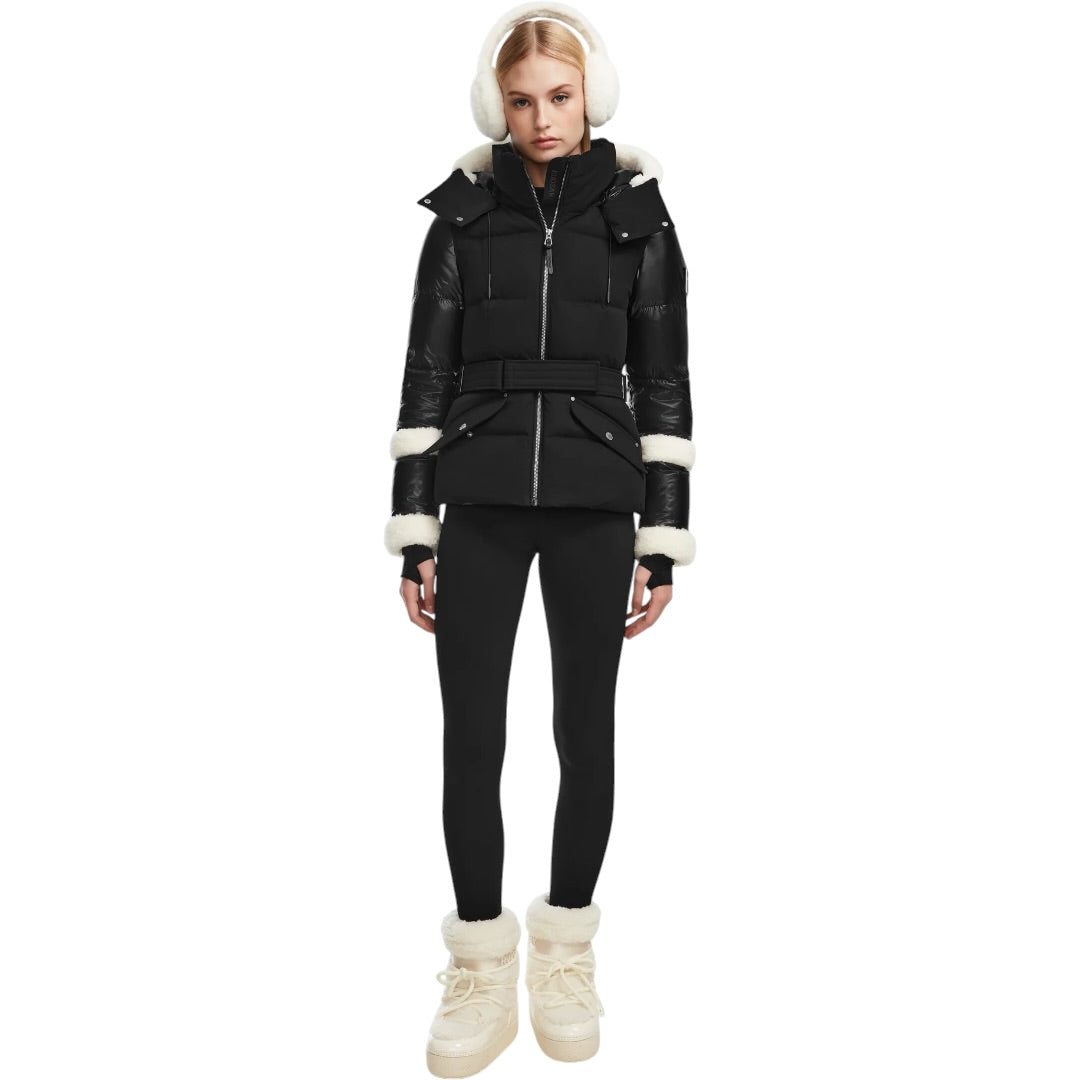 RUDSAK Audrey Short Down Puffer| BLACK/WHITE