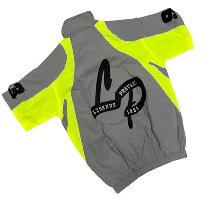 LEGENDS PREVAIL WINDBREAKER SHORT SET (GREY/LIME)