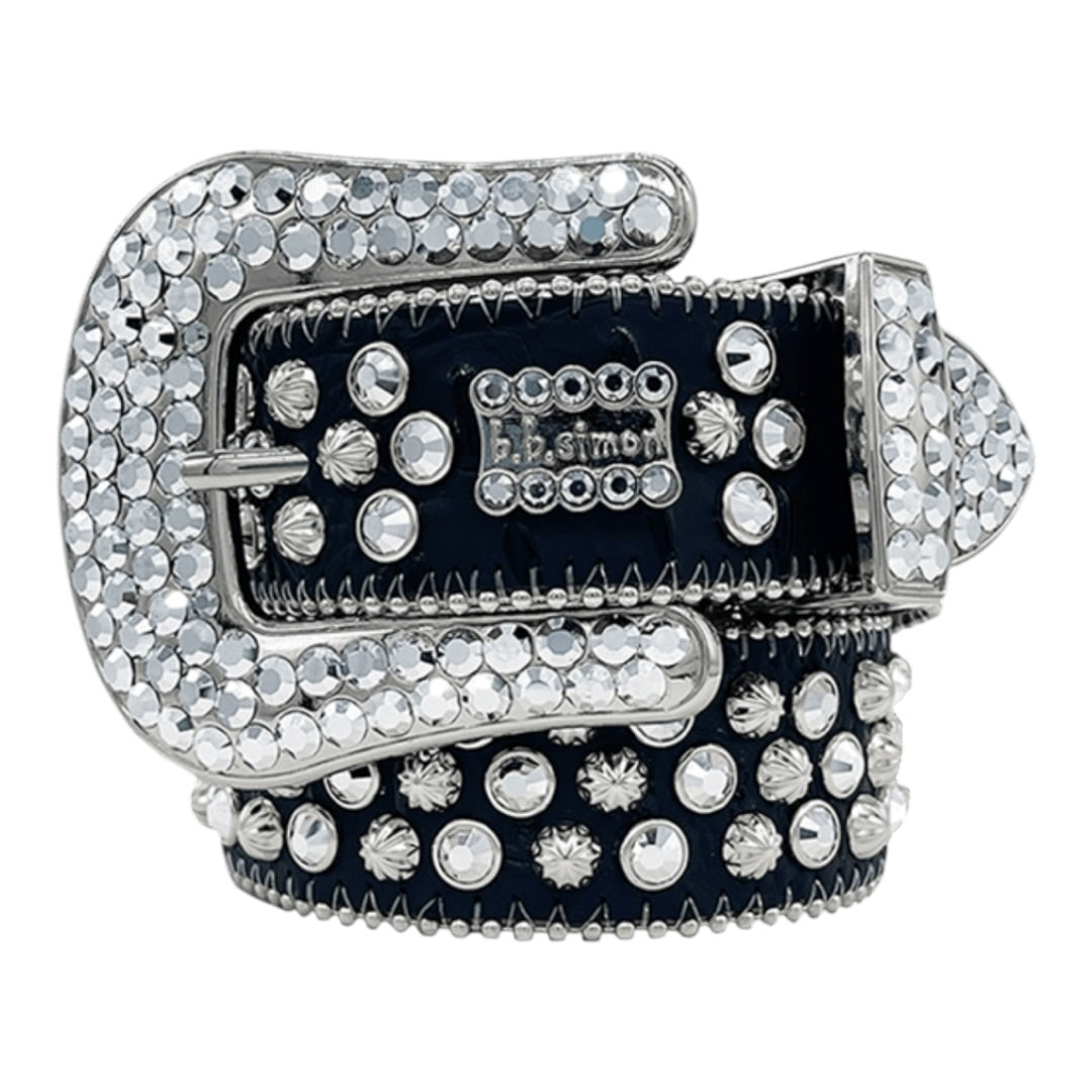 B.B. SIMON LAVASAN BELT(BLACK CHROME)