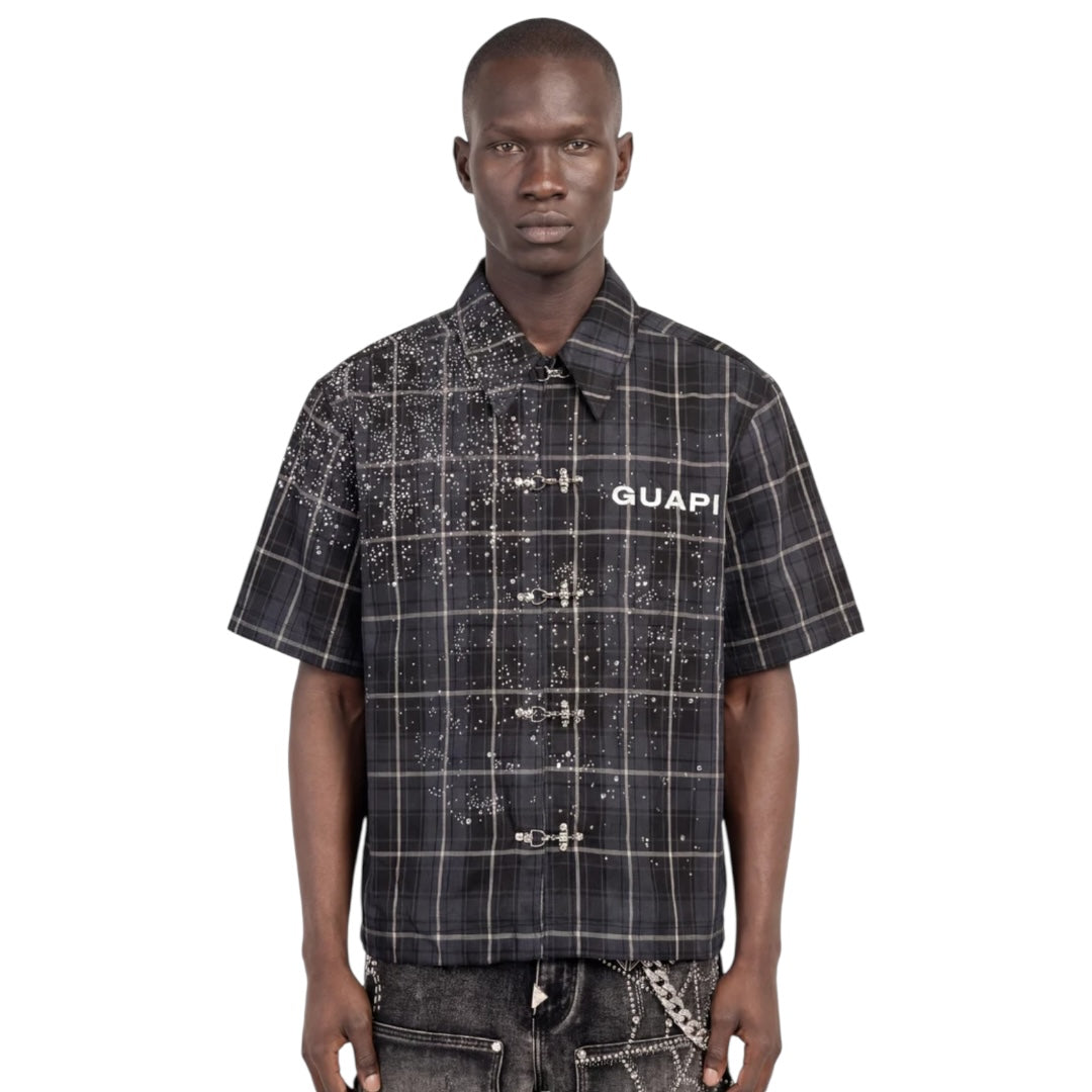 GUAPI 'SPLATTER PLAID' SHIRT (SHADOW)