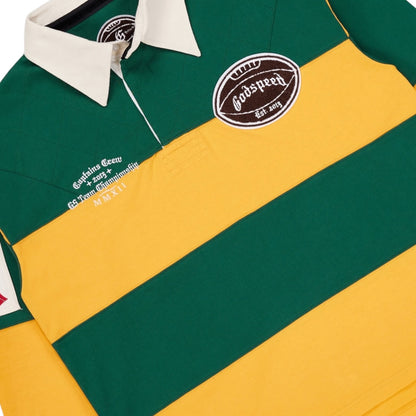 GODSPEED 'FIELD RUGBY' SHIRT(GREEN/YELLOW)