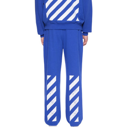 L/AB Off-White 'Core Diagonal' RELAXED SWEATPANTS (COBALT BLUE)