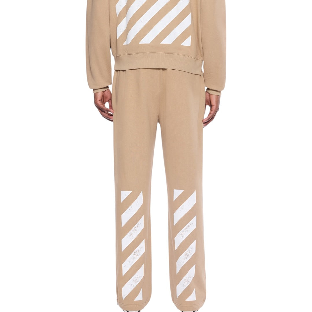 L/AB Off-White 'Core Diagonal' RELAXED SWEATPANTS (CORNSTALK)