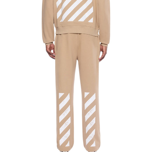L/AB Off-White 'Core Diagonal' RELAXED SWEATPANTS (CORNSTALK)
