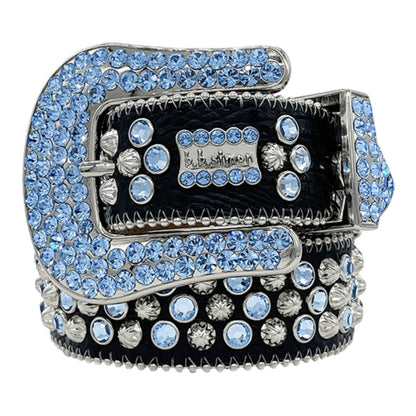 B.B. SIMON LAVASAN BELT(BLACK LT SAPPHIRE)