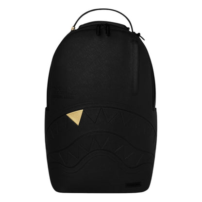 SPRAYGROUND BLACKED OUT EMBOSSED GOLD TOOTH BACKPACK