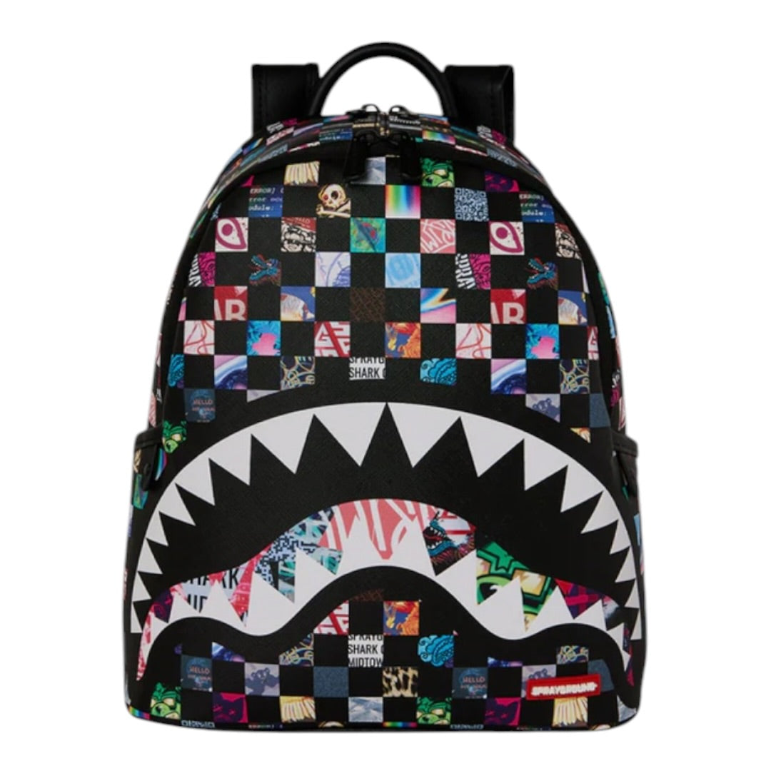 SPRAYGROUND MINI CRAZY CHECK SAVAGE BACKPACK