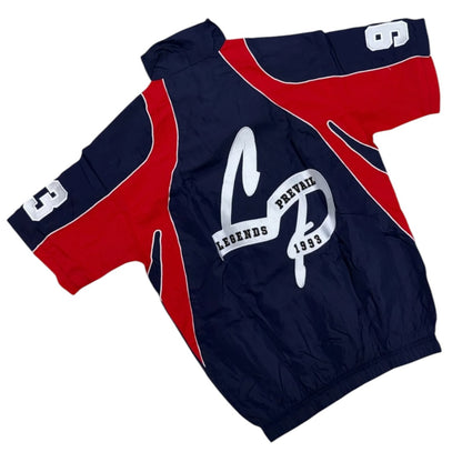LEGENDS PREVAIL WINDBREAKER SHORT SET (NAVY/RED)