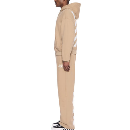 L/AB Off-White 'Core Diagonal' HOODIE (CORNSTALK)