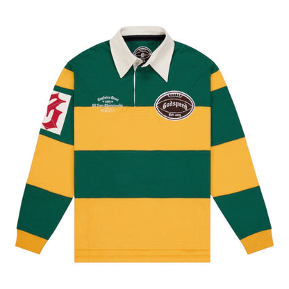 GODSPEED 'FIELD RUGBY' SHIRT(GREEN/YELLOW)