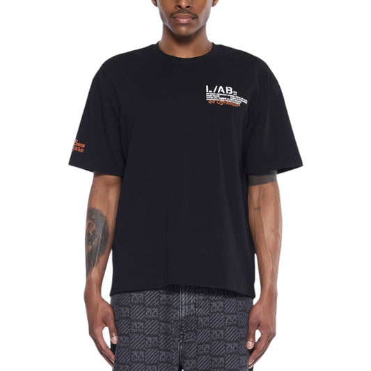L/AB Off-White 'Off Active Duct Tape' T SHIRT (BLACK)
