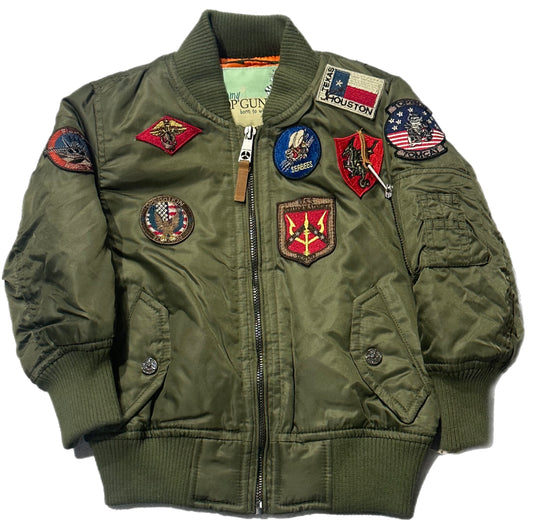 TOP GUN JACKET KIDS (TGKMA133) OLIVE