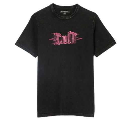 CULT OF INDIVIDUALITY  625A5-K29A SHORT SLEEVE TEE PINSSRTIPE LOGO STEEL