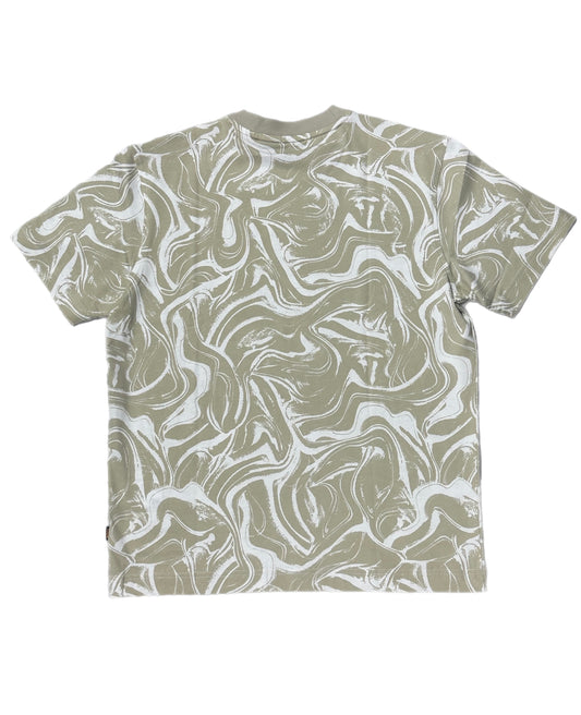 HUGO BOSS RELAXED FIT T-SHIRT (50511251)WAVE PRINT NAT