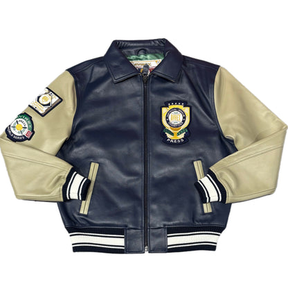 AVIREX 44AVS252O07-417 AVIREX WORLD SERIES LEATHER NAVY